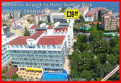 Dalaman Airport to Hotel Sunbay Park Marmaris